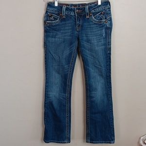 Rock Revival Chrissie Boot  Cut Medium Wash Jeans Size 29